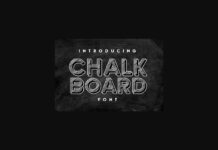 Chalk Board Font Poster 1