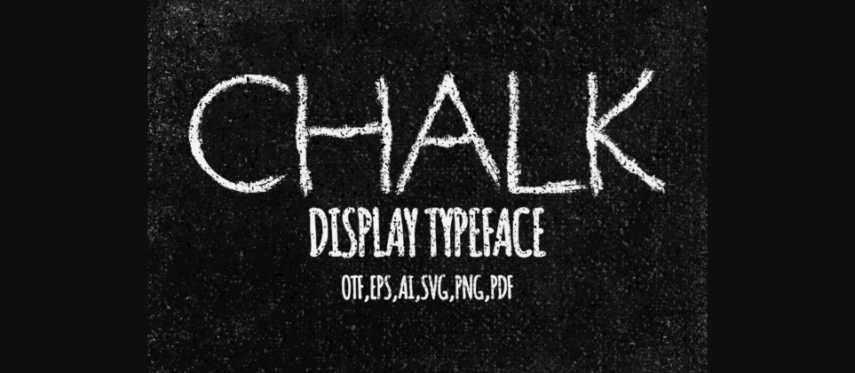 Chalk Font Poster 3