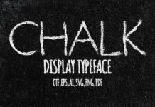 Chalk Font Poster 1