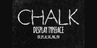 Chalk Font Poster 1