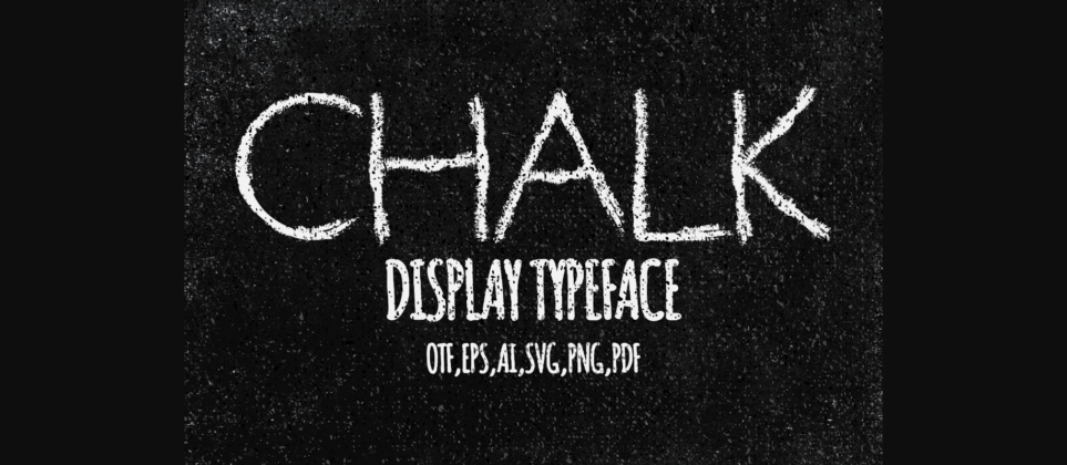 Chalk Font Poster 1