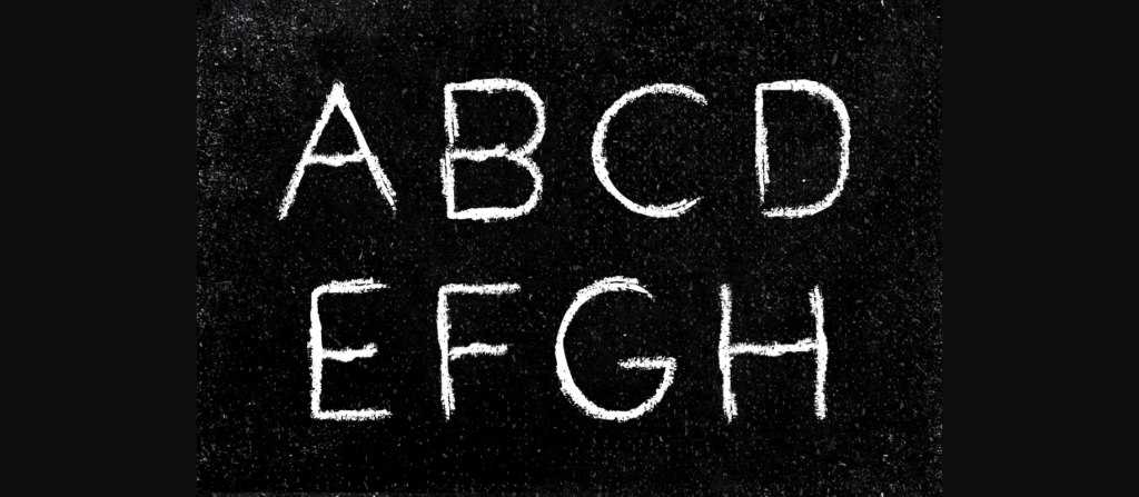 Chalk Font Poster 2