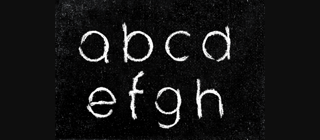 Chalk Font Poster 8