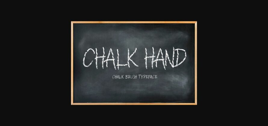 Chalk Hand Font Poster 3