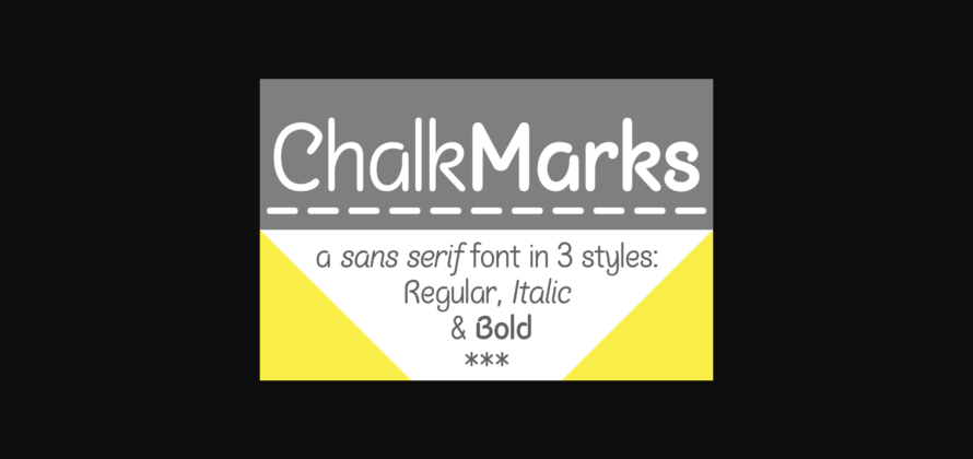 Chalk Marks Font Poster 3