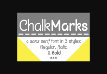 Chalk Marks Font Poster 1