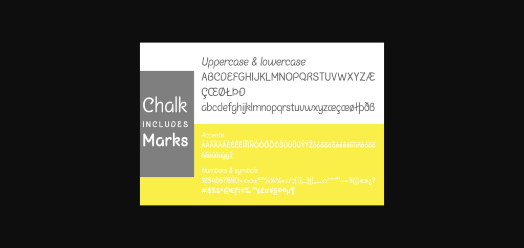 Chalk Marks Font Poster 4