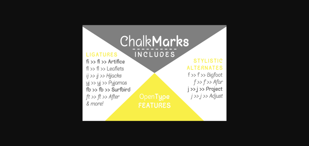 Chalk Marks Font Poster 5