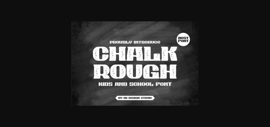 Chalk Rough Font Poster 3