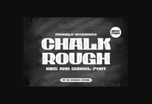 Chalk Rough Font Poster 1