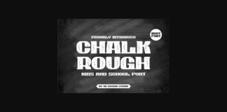 Chalk Rough Font Poster 1