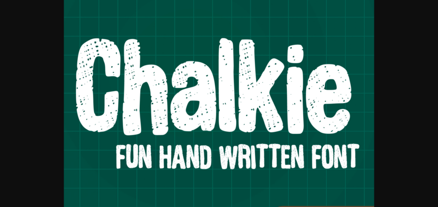 Chalkie Font Poster 3