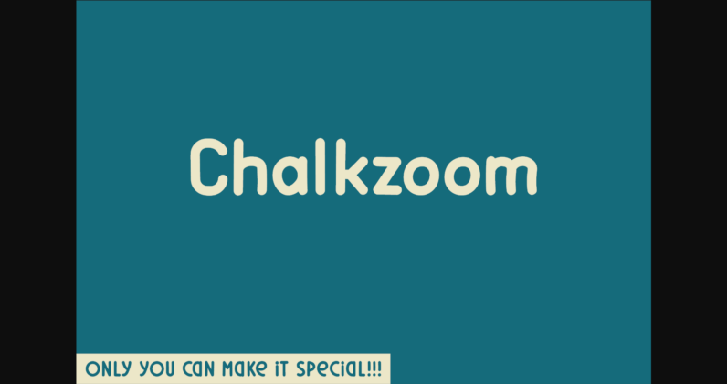 Chalkzoom Font Poster 3