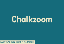 Chalkzoom Font Poster 1