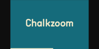 Chalkzoom Font Poster 1