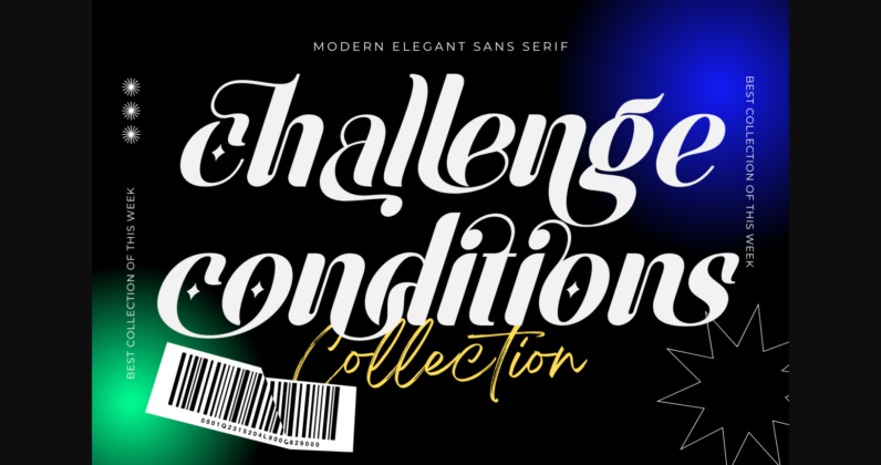 Challenge Conditions Font Poster 3