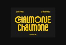 Chalmone Font Poster 1