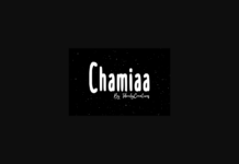 Chamiaa Font Poster 1