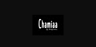 Chamiaa Font Poster 1