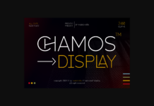 Chamos Font Poster 1