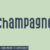 Champagne Font