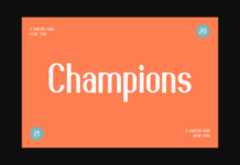 Champions Font Poster 1