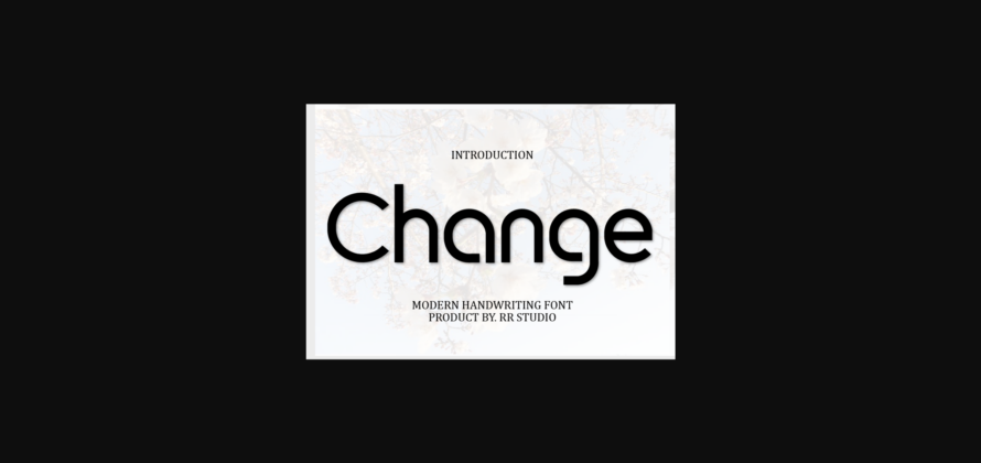 Change Font Poster 3