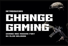 Change Gaming Font Poster 1