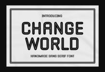Change World Font Poster 1