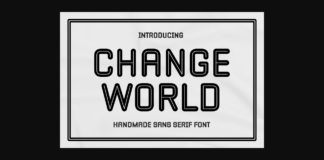 Change World Font Poster 1