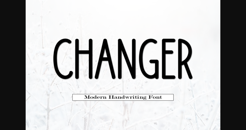 Changer Font Poster 3