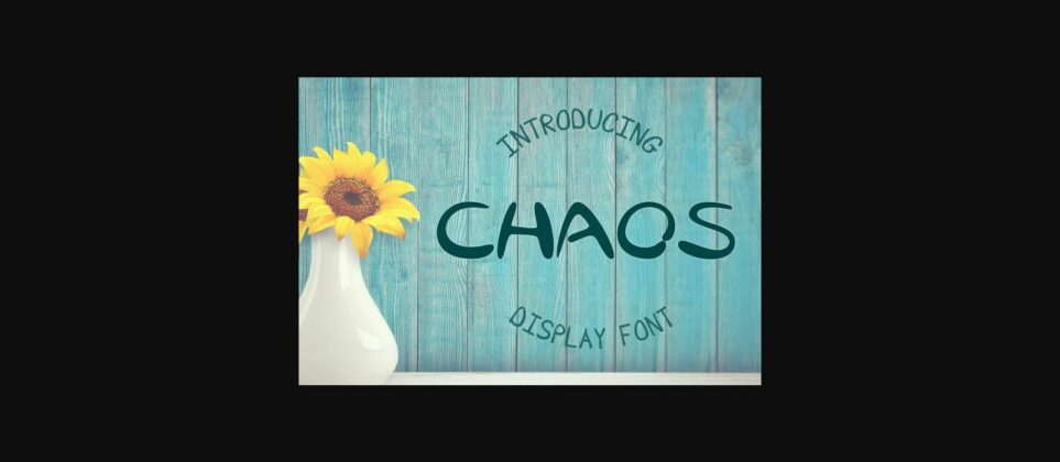Chaos Font Poster 5