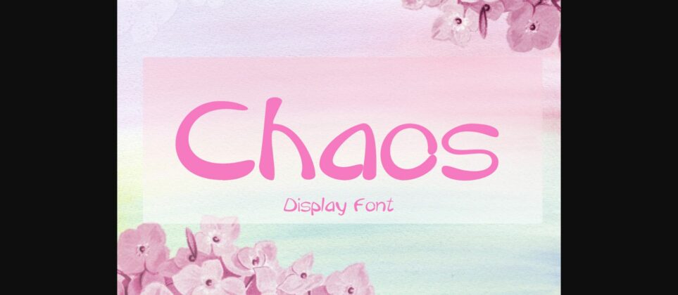 Chaos Font Poster 3