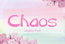 Chaos Font Poster 1