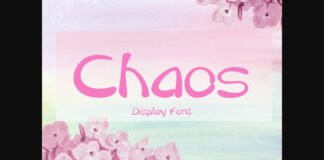 Chaos Font Poster 1