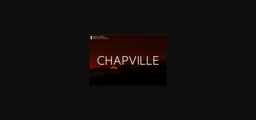 Chapville Font Poster 3