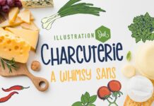 Charcuterie Font Poster 1