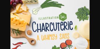 Charcuterie Font Poster 1