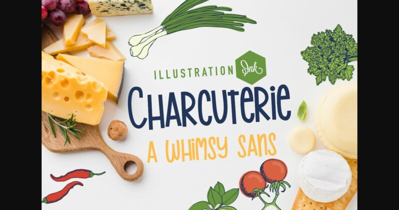 Charcuterie Font Poster 1