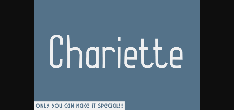 Chariette Font Poster 3