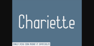 Chariette Font Poster 1