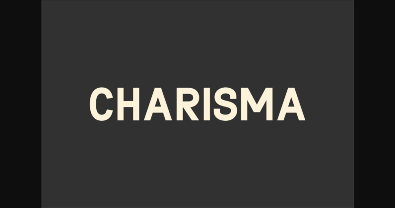 Charisma Font Poster 3