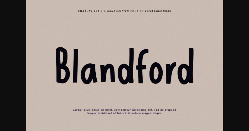 Charleville Font Poster 5