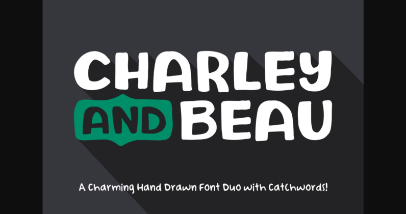 Charley and Beau Font Poster 1