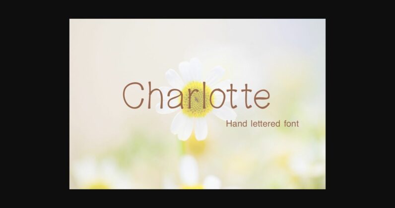 Charlotte Font Poster 3