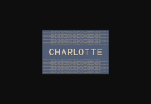 Charlotte Font Poster 1