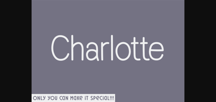 Charlotte Font Poster 1