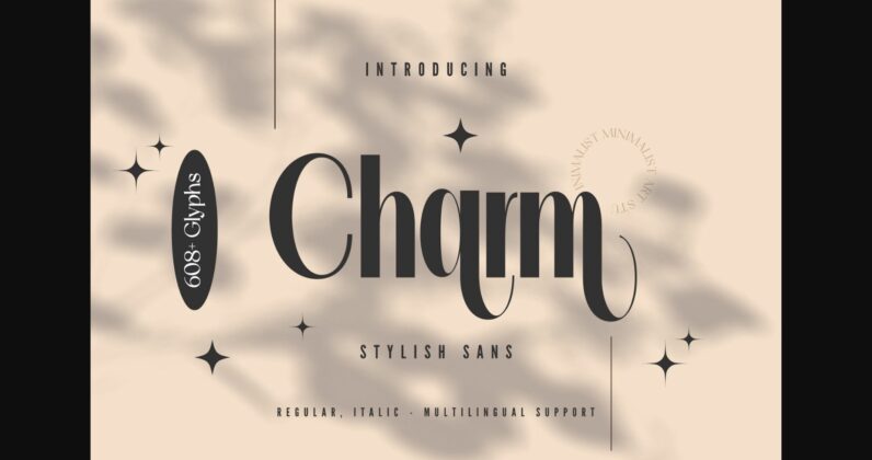 Charm Font Poster 3