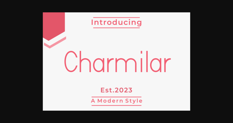 Charmilar Font Poster 3