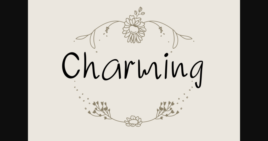 Charming Font Poster 1